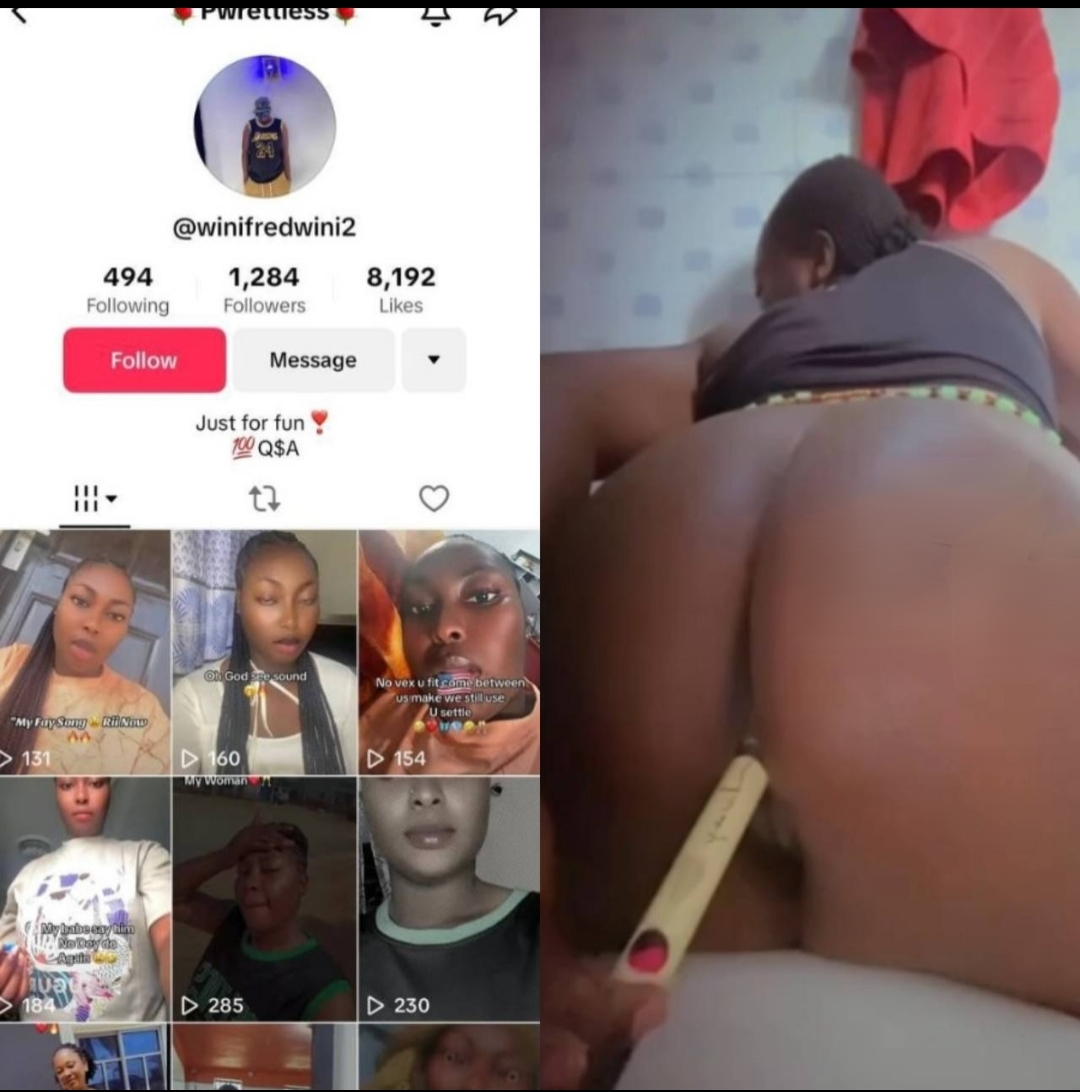 TikTok babe winifredwini leak masturbation video
